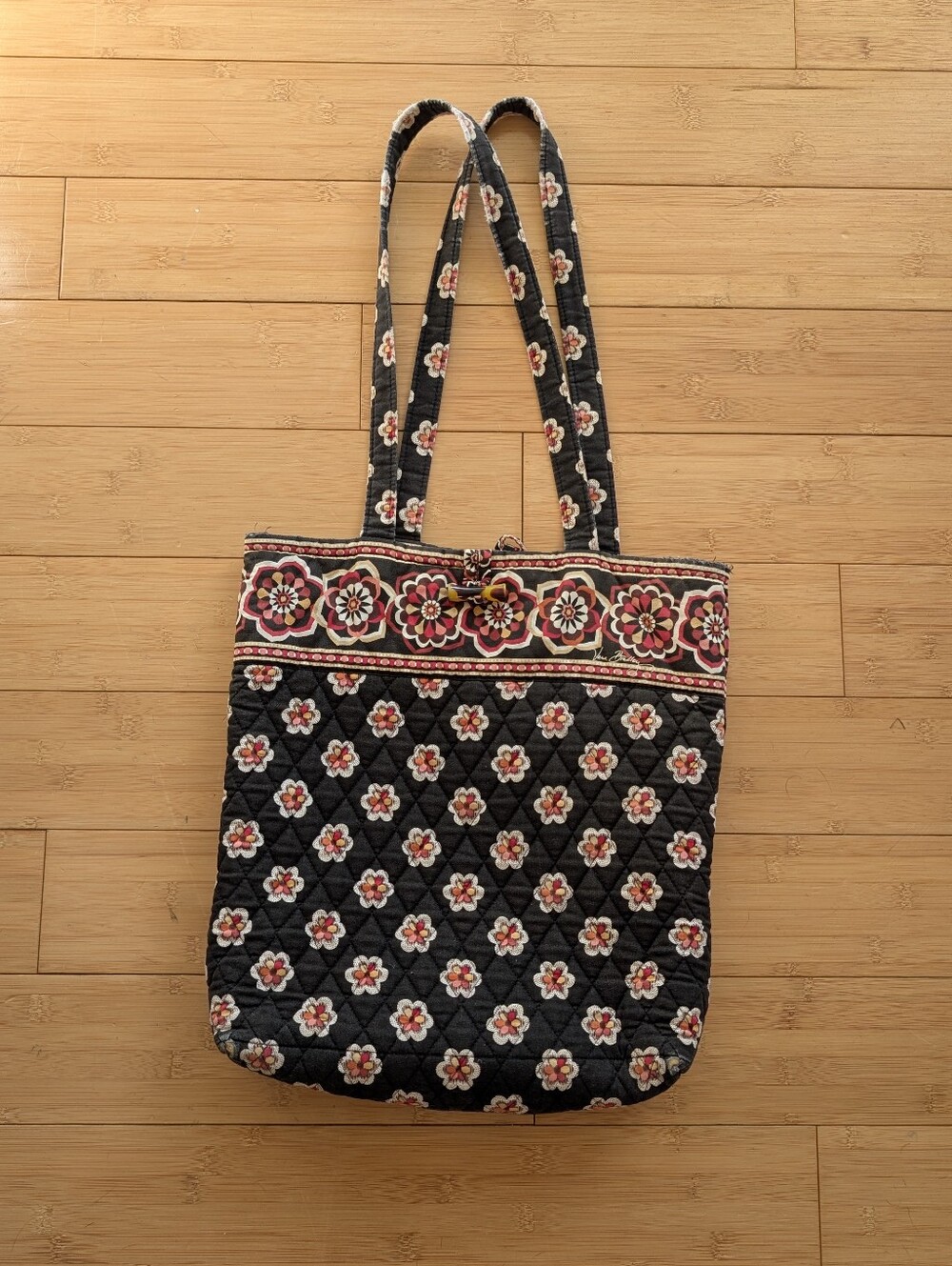 Vera Bradley Quilted Floral Pirouette Tote Bag